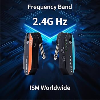 ギター FLAMMA FW10 Wireless System Amazon.com: FLAMMA FW10 Digital Wireless Guitar System 2.4